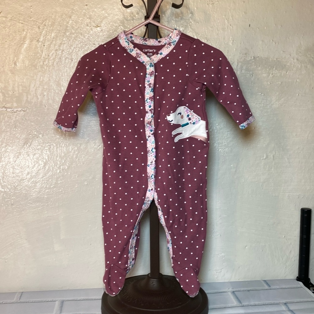 Carter's Dots & Floral Onesie